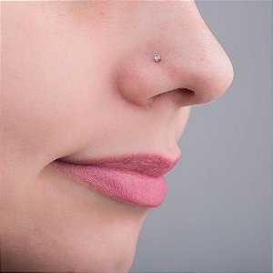 Piercing de Nariz de Bolinha em Prata 950