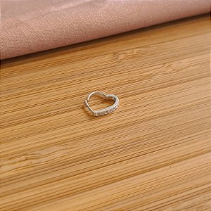 Piercing Coração para Orelha  Prata 925 - (01un) PIPR48