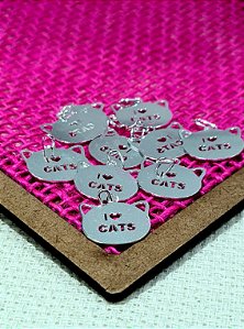 Pingente Amo Cats Prata 925 - PIPR72