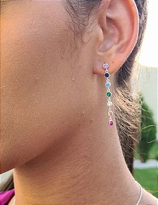 Brincos 7 Chakras Prata 925 - BPR161