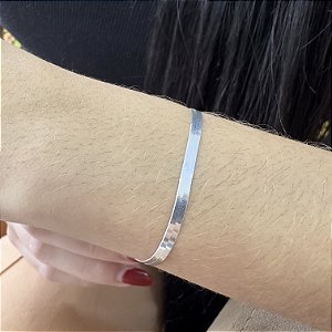 Pulseira Laminada Fio 40 Prata 925 - 18cm - 3mm - PPR65