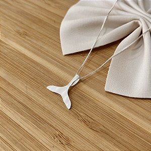 Gargantilha com Pingente Cauda de Sereia Prata 925 - 45cm - CPR154