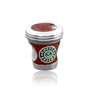 Berloque Separador Copo de Café Prata 925 - PD202