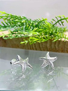 Brincos Estrela do Mar Prata 925 - 12mm - BPR198