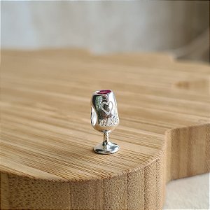 Berloque Taça de Vinho Prata 925 - PD324