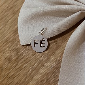 Pingente Fé Prata 925 12mm - PIPR99