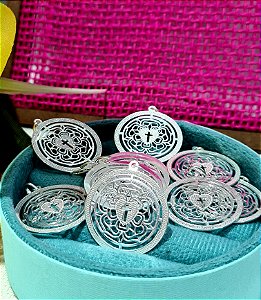 Pingente Mandala com Cruz Prata 925 - 26mm - PIPR102