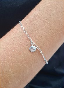 Pulseira Sereismo Concha Prata 925 - 18cm - PPR84