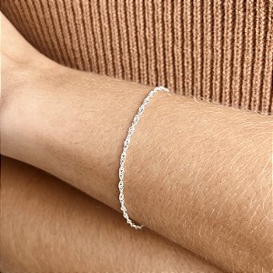 Pulseira Singapura Prata 925 - 19cm - PPR140