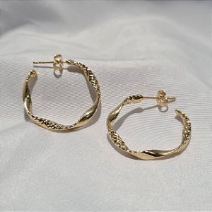 Argolas Semijoia 18k - 25mm