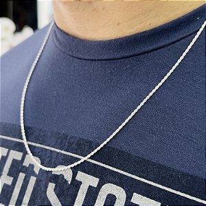 Corrente Masculina Cordão Baiano Prata 925 - 60cm - CPR337