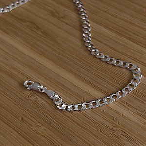 Pulseira Masculina Grumet 4mm Prata 925 - PPR198