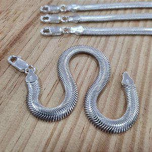 Pulseira Lacraia F640 Prata 925 - 18cm - 6mm - PPR225