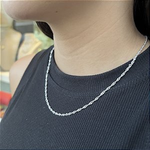 Corrente Singapura F035 Prata 925 - 45cm - 3,0g - CPR361