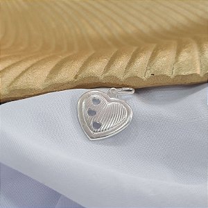 Pingente Coração Prata 925 - 13mm - PIPR194