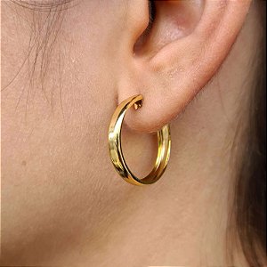 Argolas Semijoia 18k - 20mm - MB504