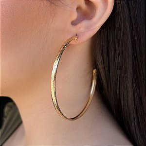 Argolas Grande Semijoia 18k - 67mm - MB403