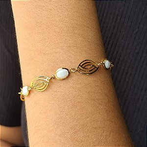 Pulseira Feminina Semijoia 18k - 18cm+5cm - MP52