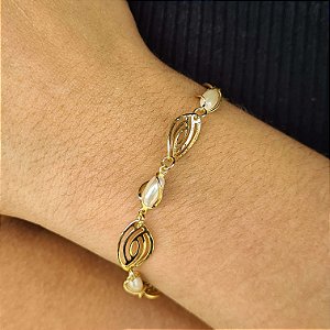Pulseira Feminina Semijoia 18k - 16cm+5cm - MP53