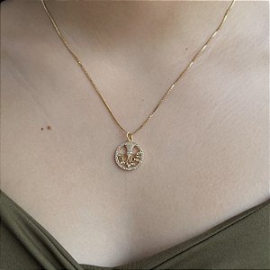 Gargantilha Árvore da Vida Invertida Semijoia 18k - 45cm - MC353