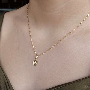 Gargantilha Nossa Senhora das Graças Semijoia 18k - MC522