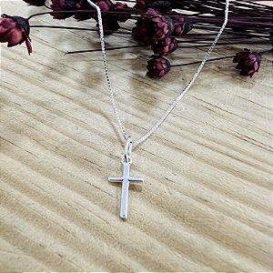 Gargantilha com Crucifixo Prata 925 - 13mm - CPR445