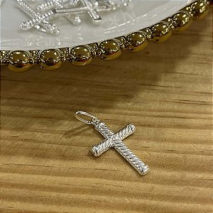 Pingente Crucifixo Prata 925 - 25mm - PIPR214