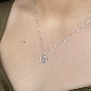 Gargantilha Estrela de Daví Prata 925 - v12 - 45cm - CPR459