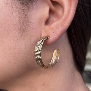 Argolas Semijoias 18k 35mm - MB484