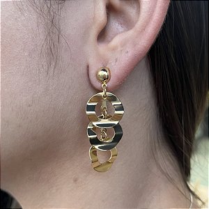 Brincos Feminino Semijoias 18k - MB596