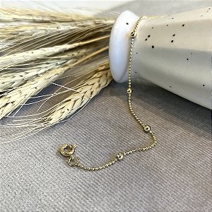 Pulseira com Bolinhas Semijoias 18k - MP200