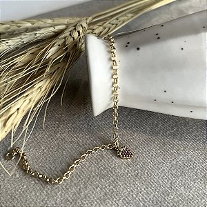 Pulseira Infantil com Uvas  Semijoias 18k - 14cm - MP99