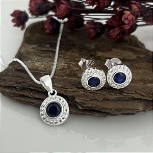 Conjunto Cravejado Com Pedras Zircônias - V15 - 45cm - CJPR66