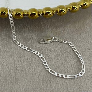 Corrente 3 por 1 Flat  Masculina Prata 925 - 70cm - CPR489