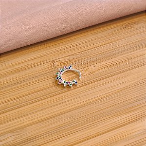 Piercing Pedras Zircônias Prata 925 - Septo - Daitch - Hélix - Cartilagem -PIPR239