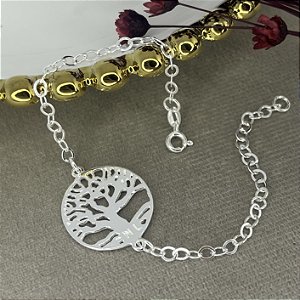 Pulseira com Árvore da Vida Prata 925 - 18cm - PPR358