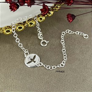 Pulseira Espirito Santo Prata 925 - 18cm - PPR400
