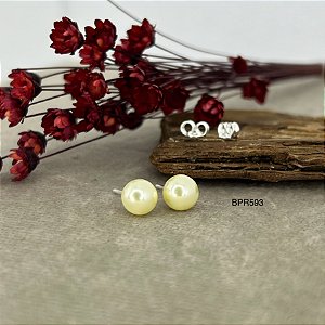 Brinco Pérola Prata 925 - 7mm - BPR593