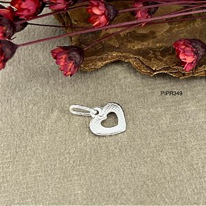 Pingente Coração Prata 925 - 10mm - PIPR349