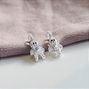 Pingentes Filhos Menino e Menina Cravejados Prata 925 - 14mm - PIPR361