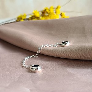Travas com Corrente para Berloques Prata 925 - PDI74