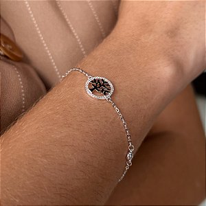 Pulseira Árvore da Vida com Zircônias Prata925 - PPR452