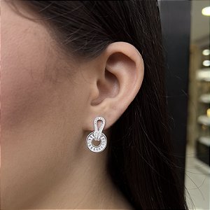 Brincos Redondo com Zircônias Prata925 - BPR641