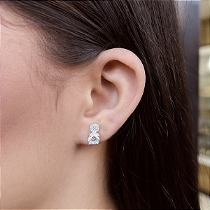 Brincos com Pedras Zircônias Prata925 - BPR630