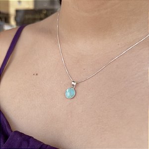 Gargantilha com Pedra Natural - 45cm - CPR654