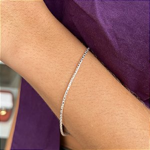 Pulseira Pipoca Diamantada Prata 925 - PPR477
