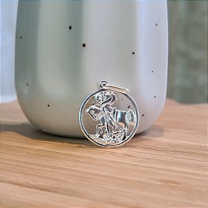 Pingente São Jorge Prata 925 - 20mm - PIPR379