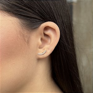 Brincos Cravejados Prata 925 - 12mm - BPR709