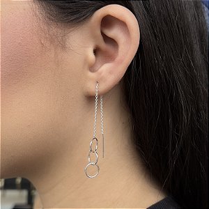 Brincos Correntinha Prata 925 - BPR722