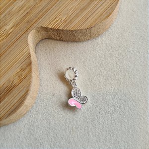 Berloque Borboleta Cravejada com Resina Prata 925 - PD317